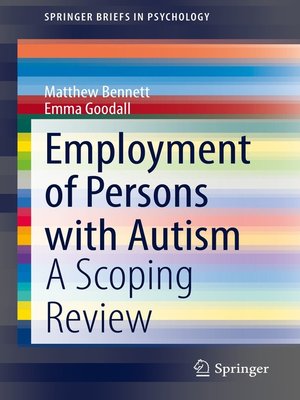 cover image of Employment of Persons with Autism